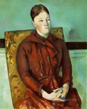  Madame Art - Madame Cezanne in a Yellow Chair Paul Cezanne